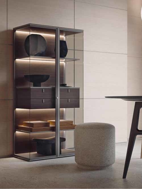 Thiết kế hiện đại Aluminum Profile Tủ quần áo Tủ cửa kính khung cửa kính Aluminum khung cửa kính