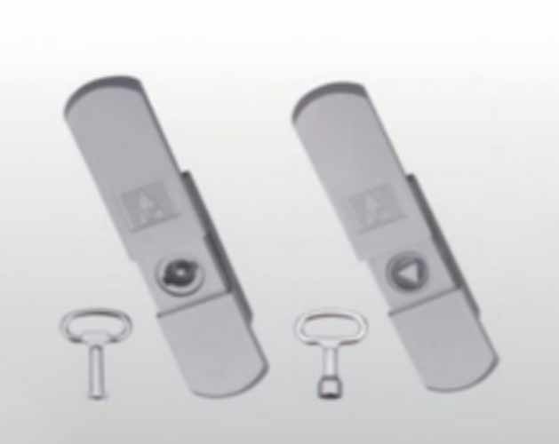 Khóa cửa tủ điện bằng thép không gỉ liên kết trên dưới, liên kết trời đất