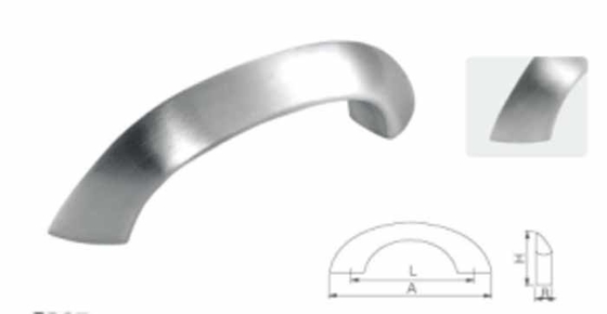 Khoảng cách lỗ tùy chỉnh thép không gỉ 304 tay cầm cửa mat với gắn vít