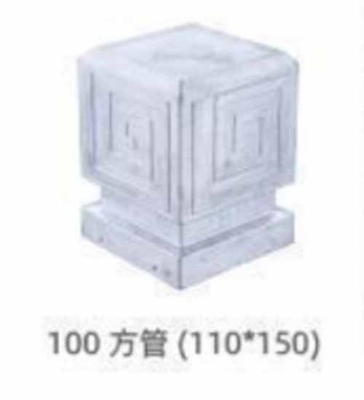 Phụng tạ bảo vệ thép thép Cột bảo vệ thép hình tròn phủ đầu vuông