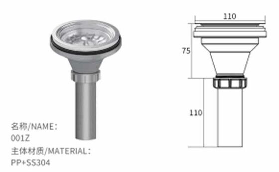 Bộ xả bồn rửa chén bằng thép không gỉ chất lượng cao hiện đại cho ống xả bồn rửa chén, xả rác bồn rửa, bán buôn sản phẩm
