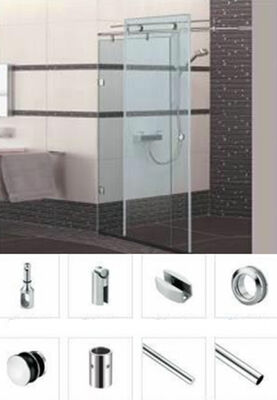 Corner Mounted Fits Thiết bị phòng tắm tiêu chuẩn Thiết bị phòng tắm kim loại Áp dụng cụ phòng tắm có thể đảo ngược
