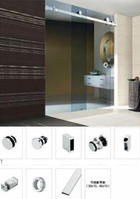 Phòng tắm kính trượt kiểu không khung hiện đại Phòng tắm bằng kính nghệ thuật tùy chỉnh Mở cửa phòng tắm chống nước cho các khách sạn trong sân