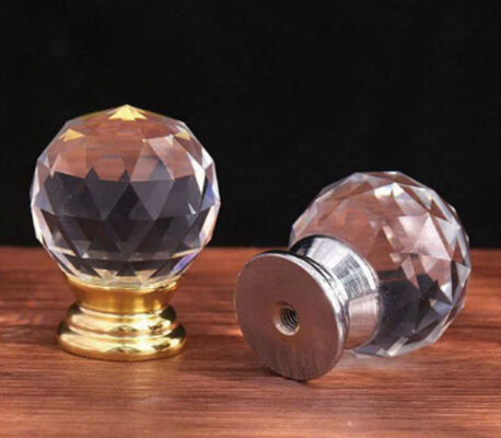 Modern Style Crystal Cabinet Handle Zinc Ball Knobs cho tủ quần áo Tủ quần áo Phòng bếp & phòng tắm Khung trang trí tinh thể