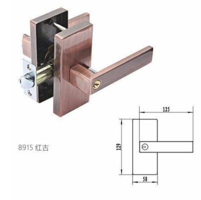 Chi phí hiệu quả Modern Matte Zinc Alloy Door Lever Handle cho Cửa nội thất căn hộ & khách sạn