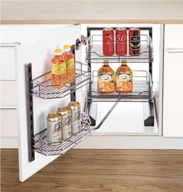 Đơn vị cao Larder Đơn vị dừng mềm Bộ quần áo song song Giỏ nhà bếp hiện đại để trang trí nội thất