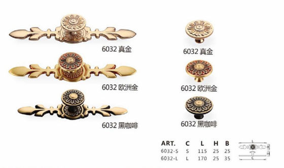 Núm vặn phần cứng nhà bếp bằng đồng thau hiện đại sang trọng cho tủ